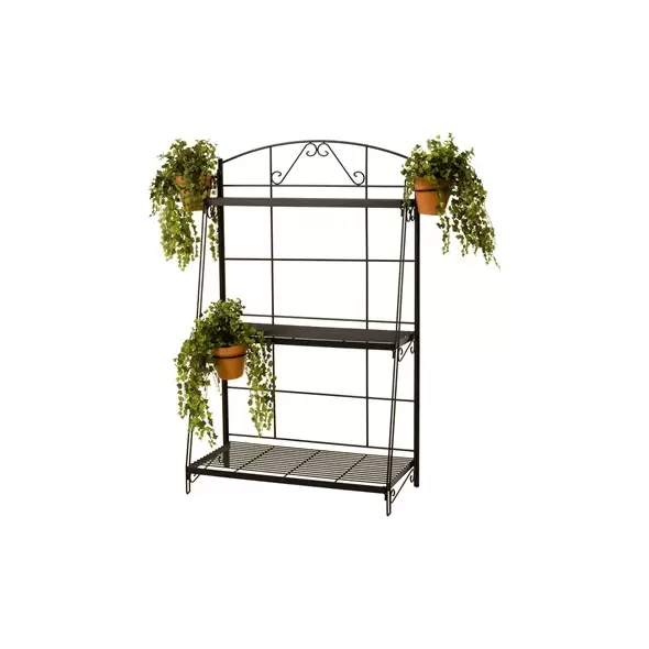 Deer Park 3 Shelf Plant Stand Black