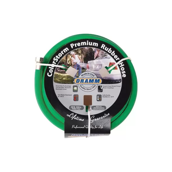 Dramm 5/8"x50' Premium Colorstorm Rubber Hose Green