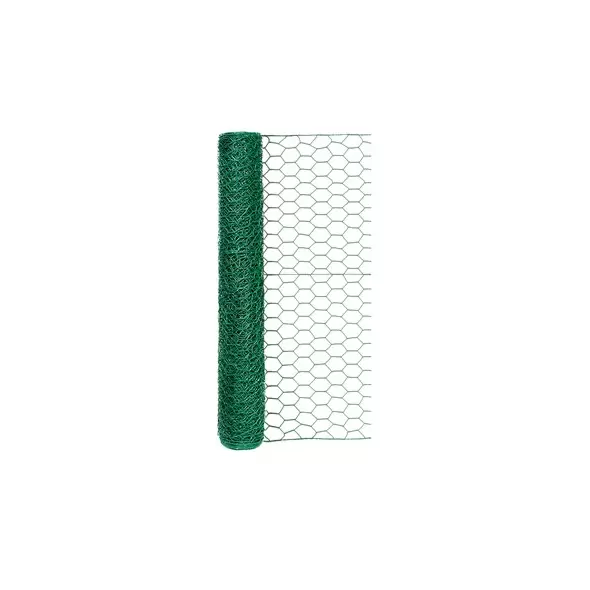 Origin Point 24"X25' Green PVC Hex Netting 1"