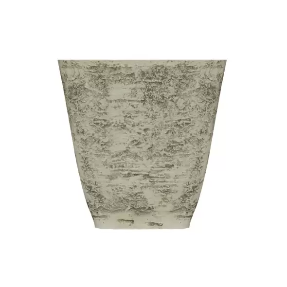 HC 15" Tahoe Square Birch Planter White Listo