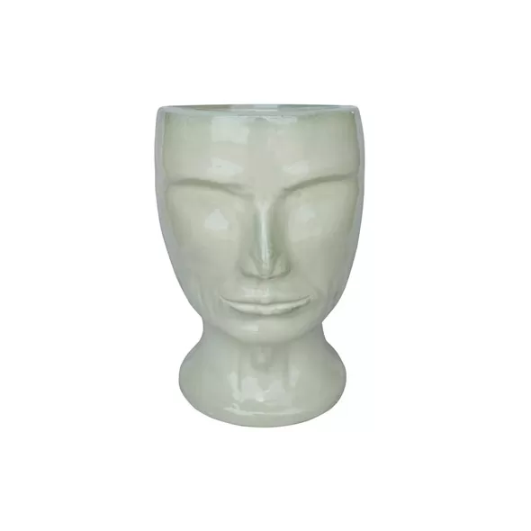 MCarr 18.1" Male Statue Planter Light Cream