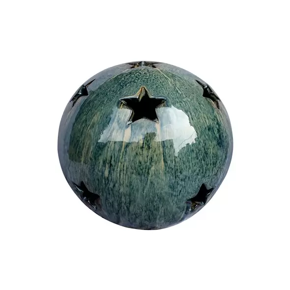MCarr 12" Sphere W/Stars Navy Cream