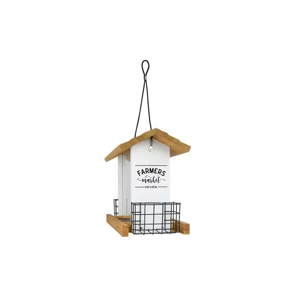 Natures Way 3qt Hopper Feeder w/ Suet Cages Farmhouse