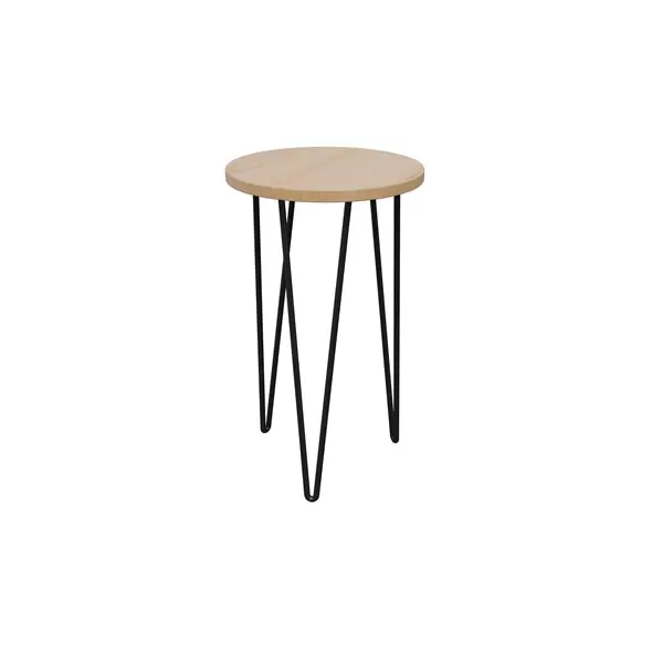 Panacea 16" Steel & Bamboo Mid Century Plant Stand