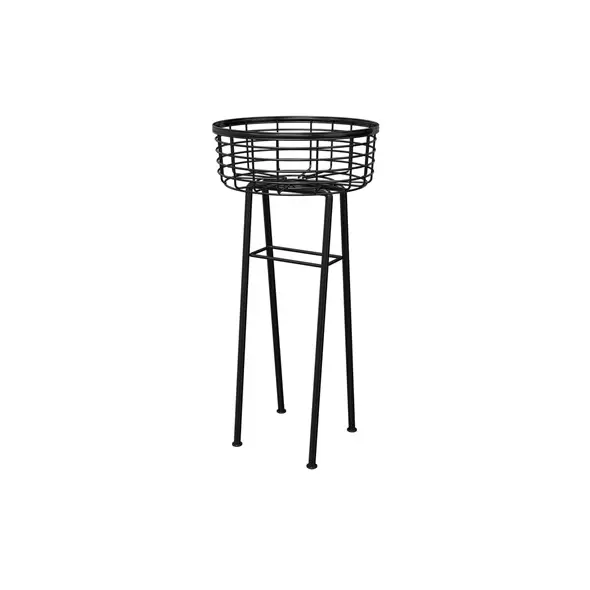 Panacea 24" Modern Farmhouse Basket Plant Stand