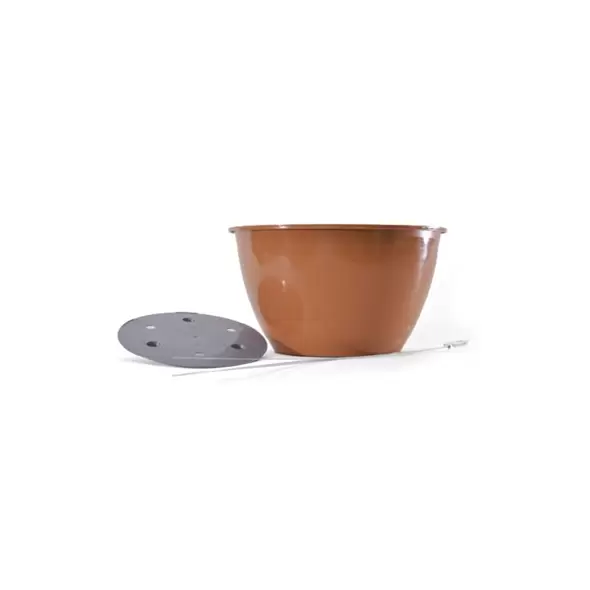 BLD 12" Hanging Basket Terra Cotta w/ Wire Hangers 25/CS