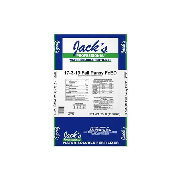 Jacks Prof Fall Pansy FeED 17-3-19 25Lb (80/Pl)