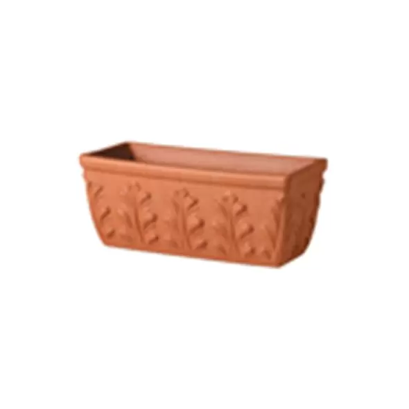 Deroma 12" Window Box Pot Terra Cotta Case Pack