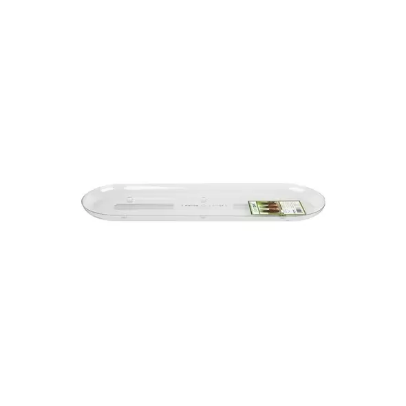 Plastec 6"x18" Plantpak Saucer Oval Clear