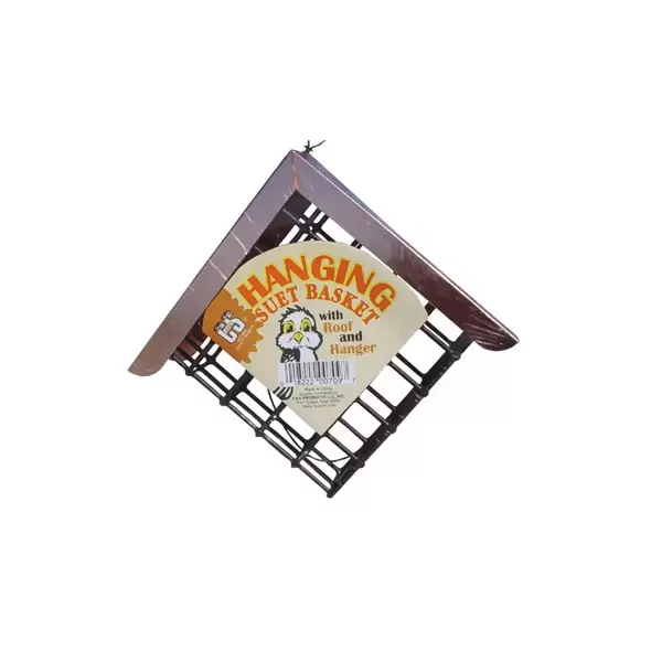 C&S Hanging Suet Basket With Roof & Hanger