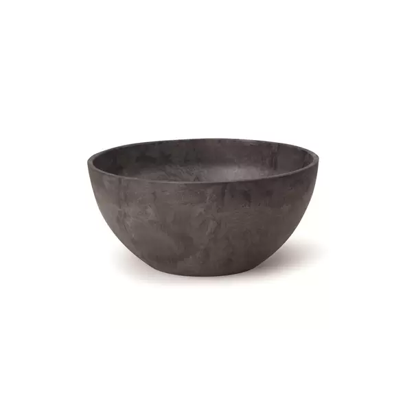 Artstone Napa 10" Bowl Planter Black