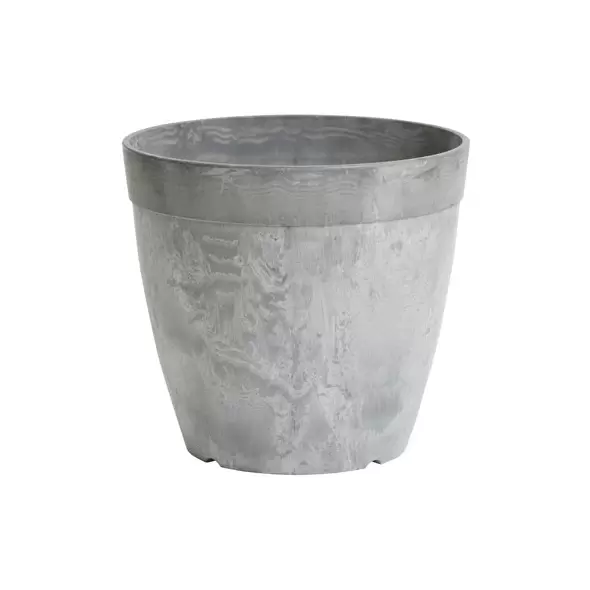 Artstone 8" Round Dolce Planter Grey