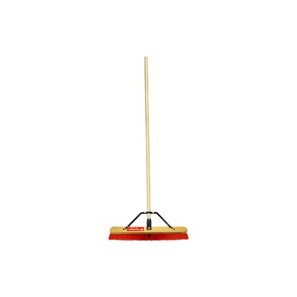 Corona 24" Push Broom with 3" Bristles 60" Bamboo Handle