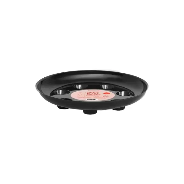 CWP 10" Black Carpet Saver Saucer