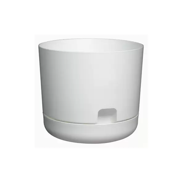 DCN 8" Oasis Self Watering Planter White