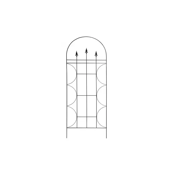 Deer Park 72" x 30" Finial Trellis Black