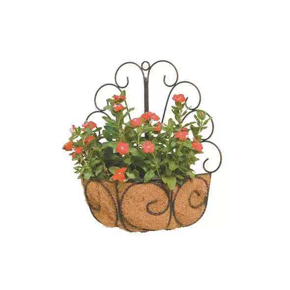 Deer Park Peacock Wall Basket With Coco Liner