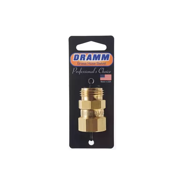 Dramm Brass Hose Swivel Carded