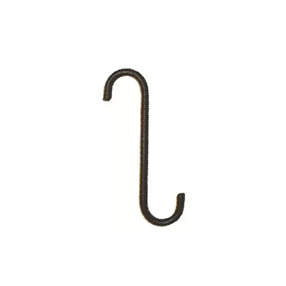 Hookery 6" S Hook W/ 1" Eye Opening