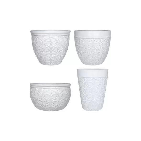MCarr 26pc Fleur De Lis Planter Pallet White