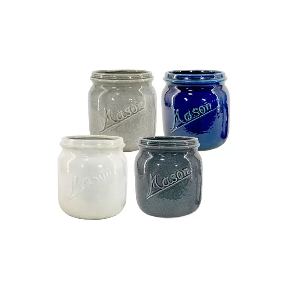 MCarr 4PC 8" Mason Tall Jar Set