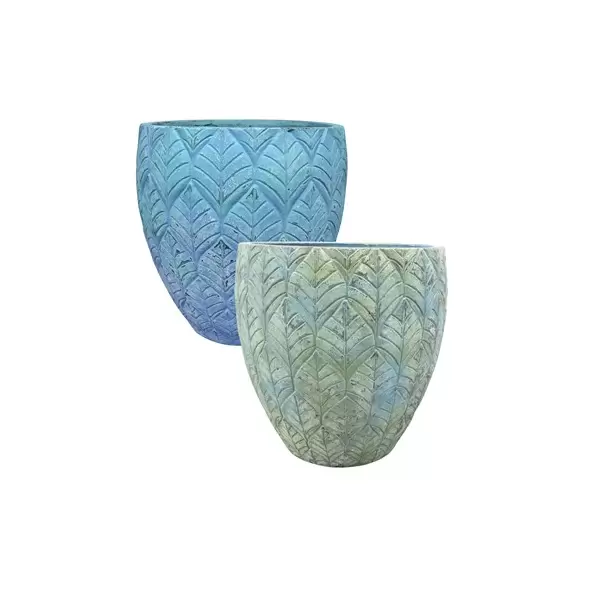 MCarr 12pc Round Leaf Planter Pallet Mixed Colors