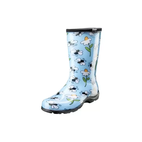 Sloggers Womens Boot w/ Trim Bee Blue Size 9