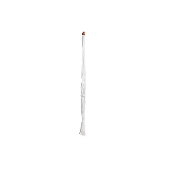 Primitive 36" White Macrame Plant Hanger