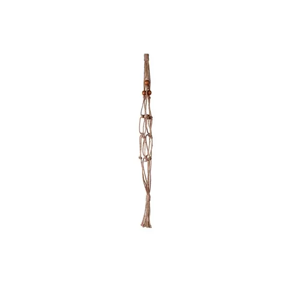 Primitive 30" Beaded All Natural Plant Hanger