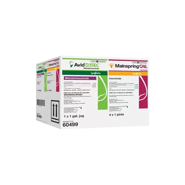 Syngenta Avid + Mainspring GNL Multipak AGENCY LTD QTY ( 1Gl Avid + 4 Pt Mainspring GNL )