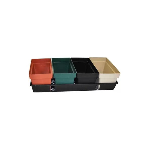 BLD FLOWER BOX (5X10) TEXTURED BLK 50/CS 691101