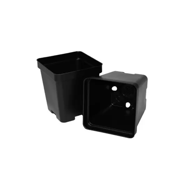 T. O. Plastics 03.25 Press Fit Pot Square Vacuum Deep 325 Black 900 Per Case 28 Cases Per Pallet 700022C Use 705125C With Tray