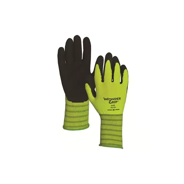 Wonder Grip Rubber Palm Glove XL Hi Vis Green