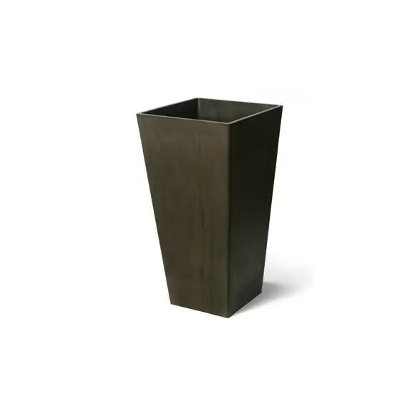 Algreen 13"x28" Square Planter Brown Marble