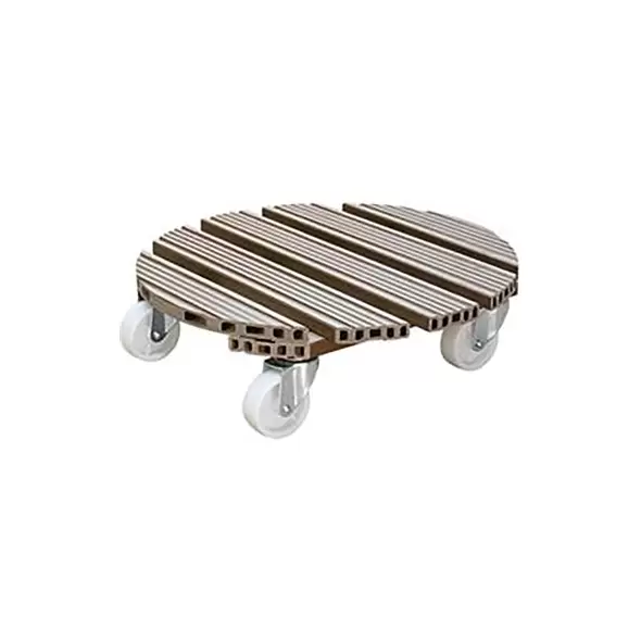 Wagner WPC Round Plant Caddy Taupe