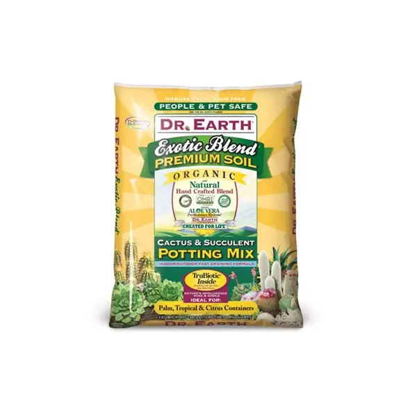 Dr Earth 8qt Exotic Cactus & Succulent Soil 4/CS