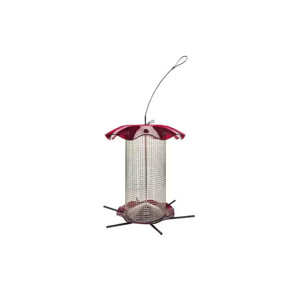 Friends of Flight 11" 3qt Seed Acrylic Feeder Red