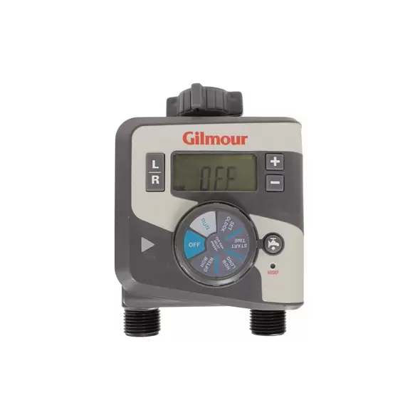 Gilmour Electronic Dual Outlet Timer Auto On/Off