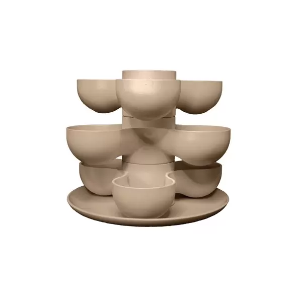 HC 8" Pixie Succulent Stacking Planter Artisan Taupe