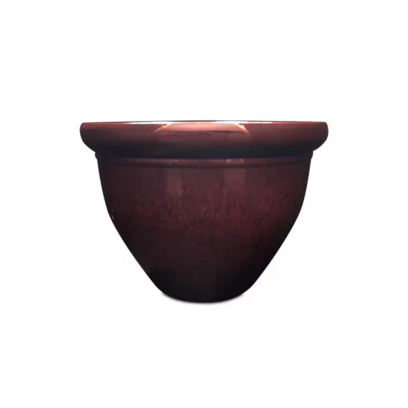 Listo 9" Pizzazz Resin Pltr Warm Red w/speckle
