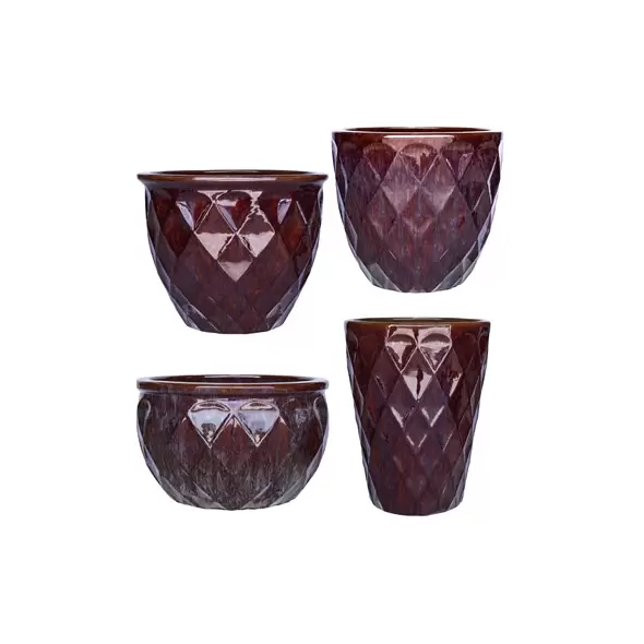 MCarr 26pc Teardrop Planter Pallet Eggplant