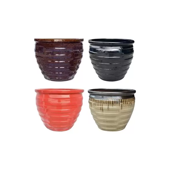 MCarr 24pc Techno Round Planter Pallet Mixed Colors