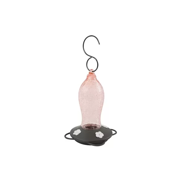 Natures Way 16oz Artisan Gravity Hummingbird Feeder Blush Crackle