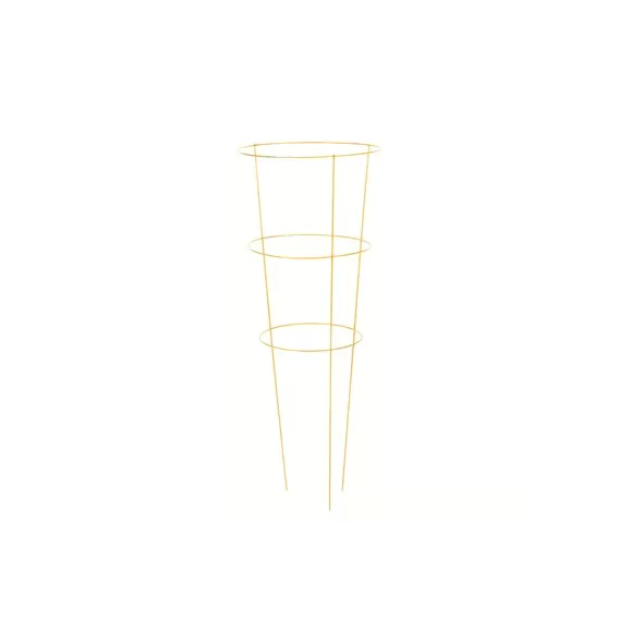 Panacea 42" Yellow Tomato Cage 3 Leg 3 Ring
