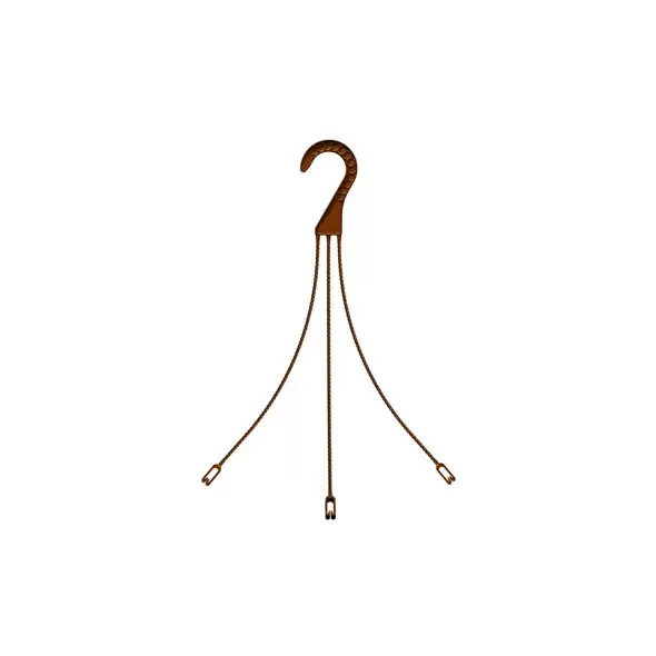 POPP MHJ 40 3 STRAND HANGER CHOCOLATE 348/CS