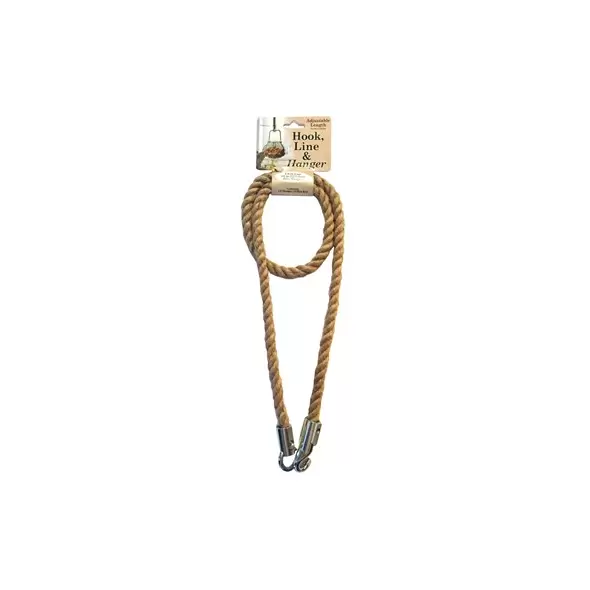 Primitive 1/2" Jute Drop Hanger 4' Adjustable