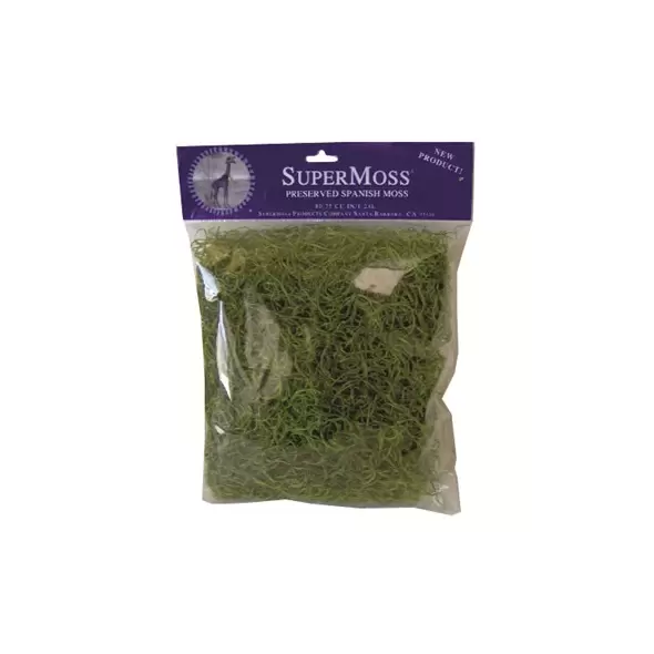 SuperMoss 120cu Bag PR Spanish Moss Grass Green