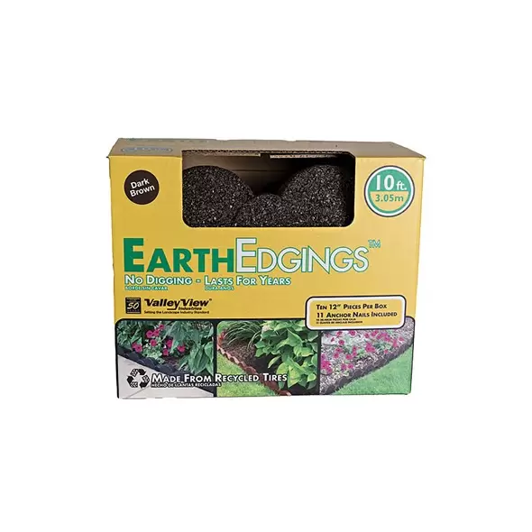Valley View Earth Edge Rubber Edging Dark Brown