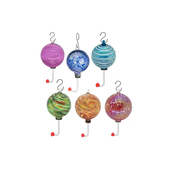 Woodlink 5" Round Glass Hummingbird Feeder Assorted