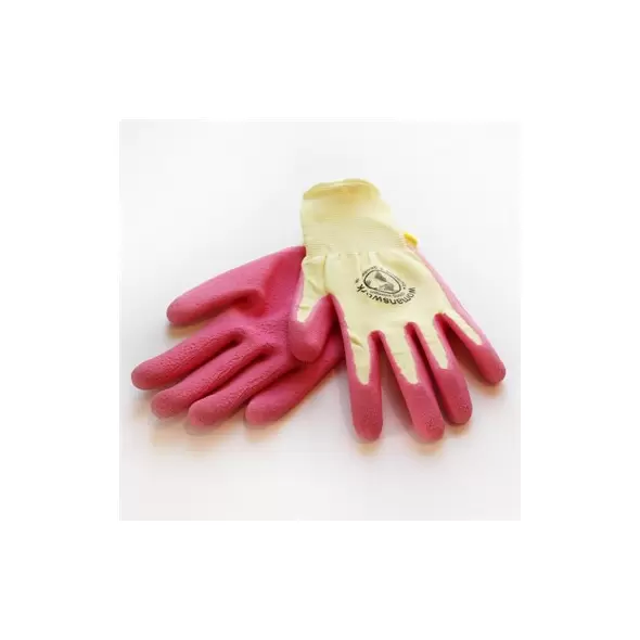 WWG Large Pink Weeding Glove Latex Dipped